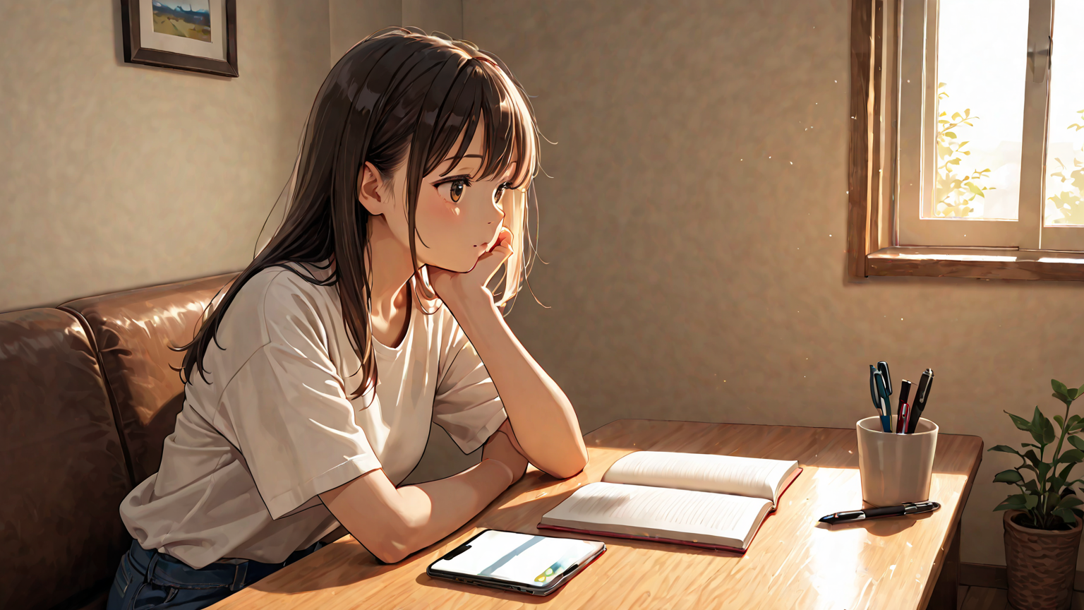 問題解決に向けてスマホを操作するイメージ