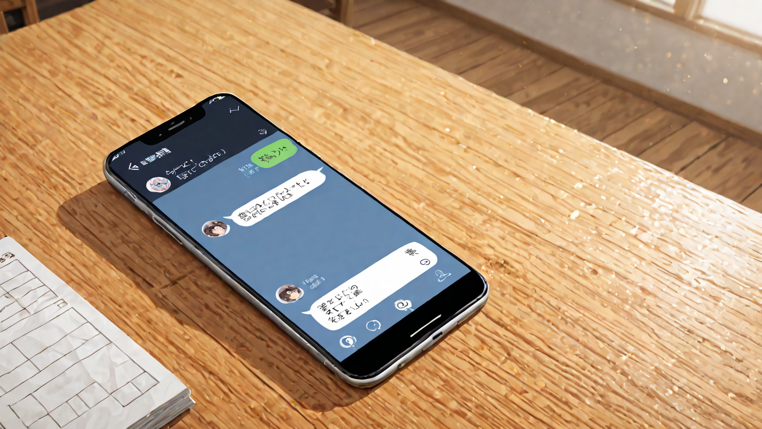 家計簿アプリを使うスマートフォンの画面