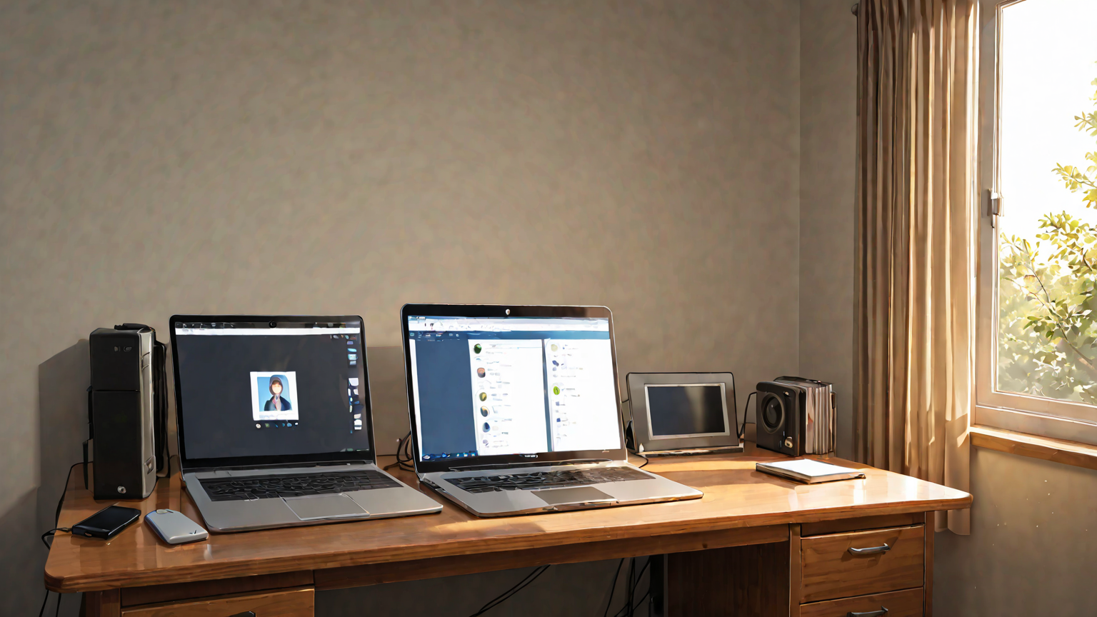 デバイスマネージャーの画面でタッチパッドドライバーを更新する様子