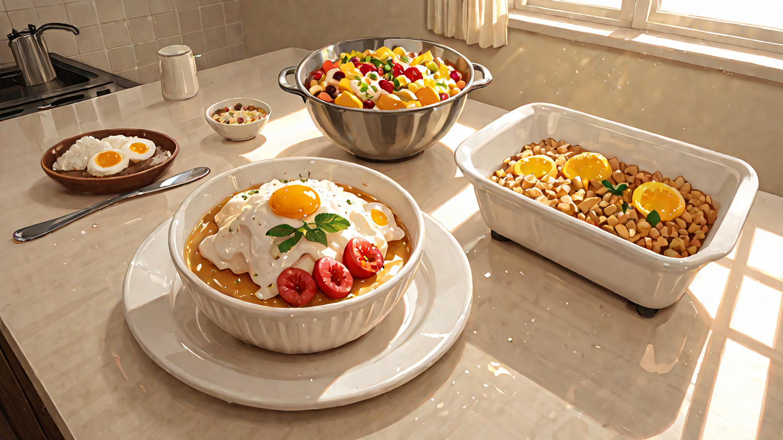 健康的な朝食と生活リズムのイメージ