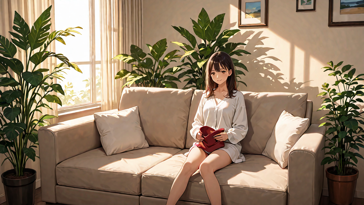 リラックスする女性のイメージ