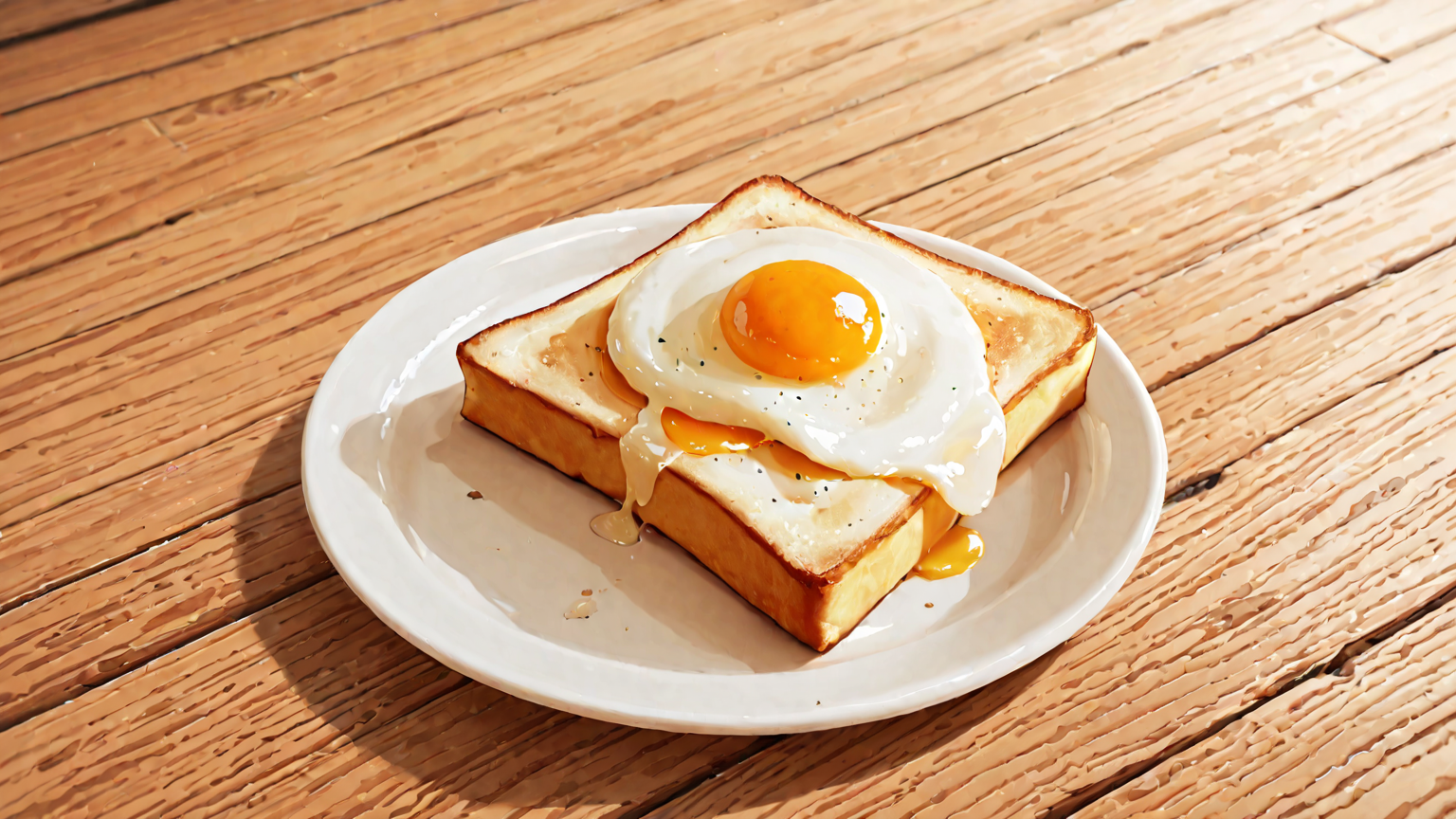 目玉焼きトーストのイメージ