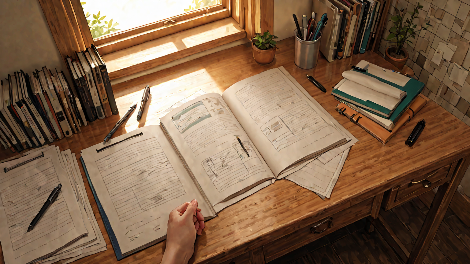 手順を示したチェックリストのイラスト