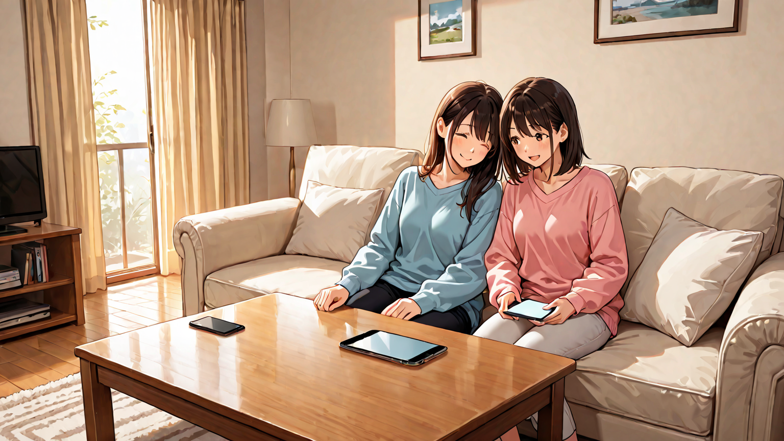 家計管理アプリを使う家族のイメージ