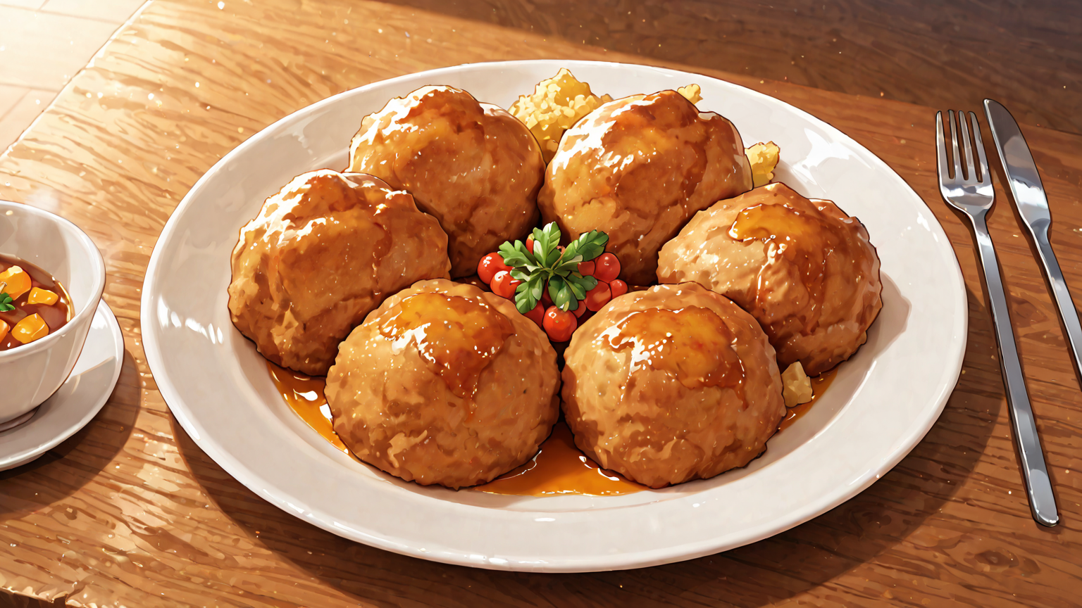 さまざまな鶏もも肉料理の盛り付け写真