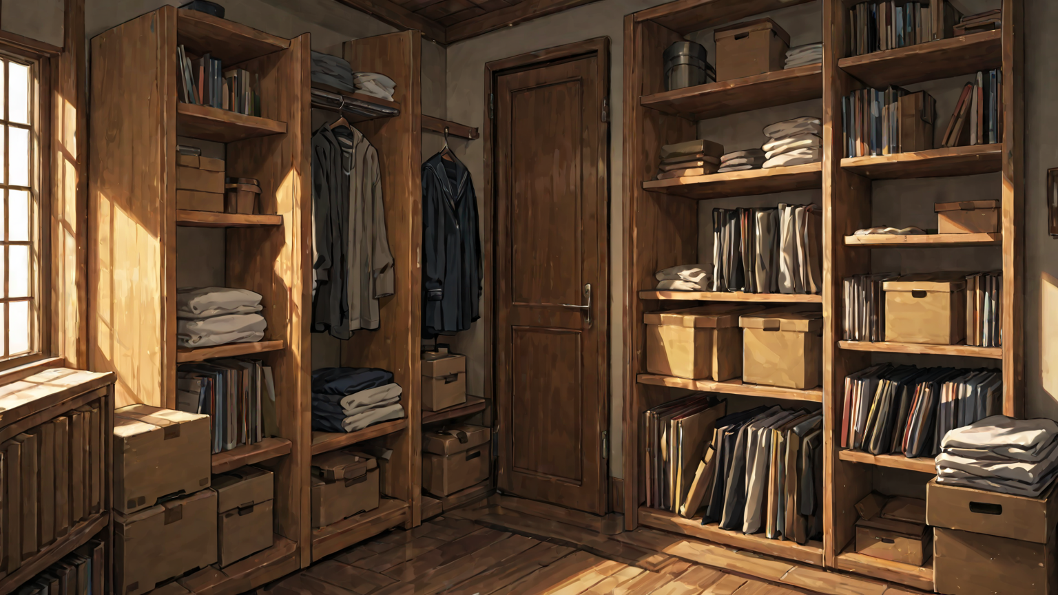 整理された押入れ収納の様子