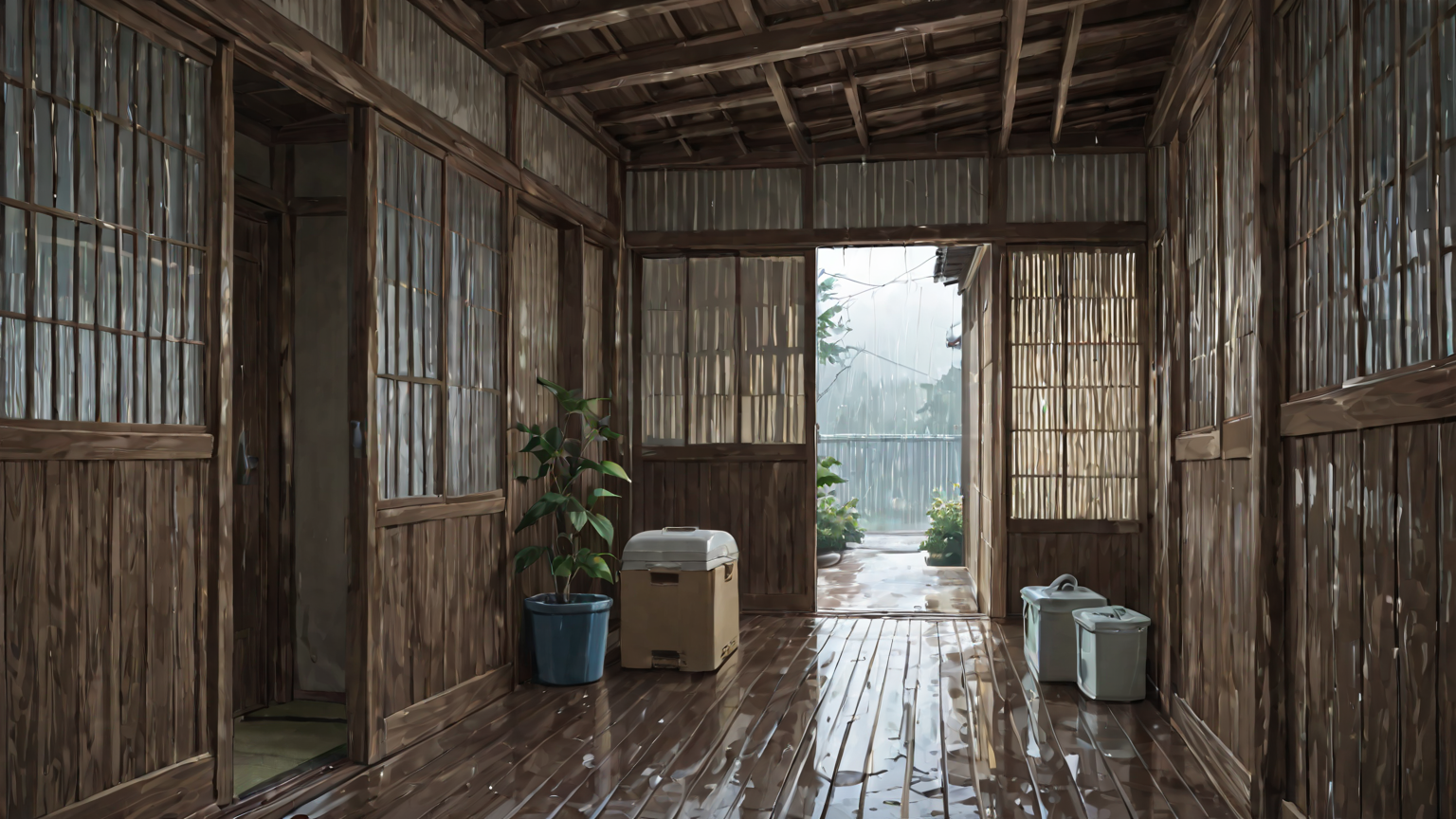 梅雨時の押入れ湿気対策のイメージ