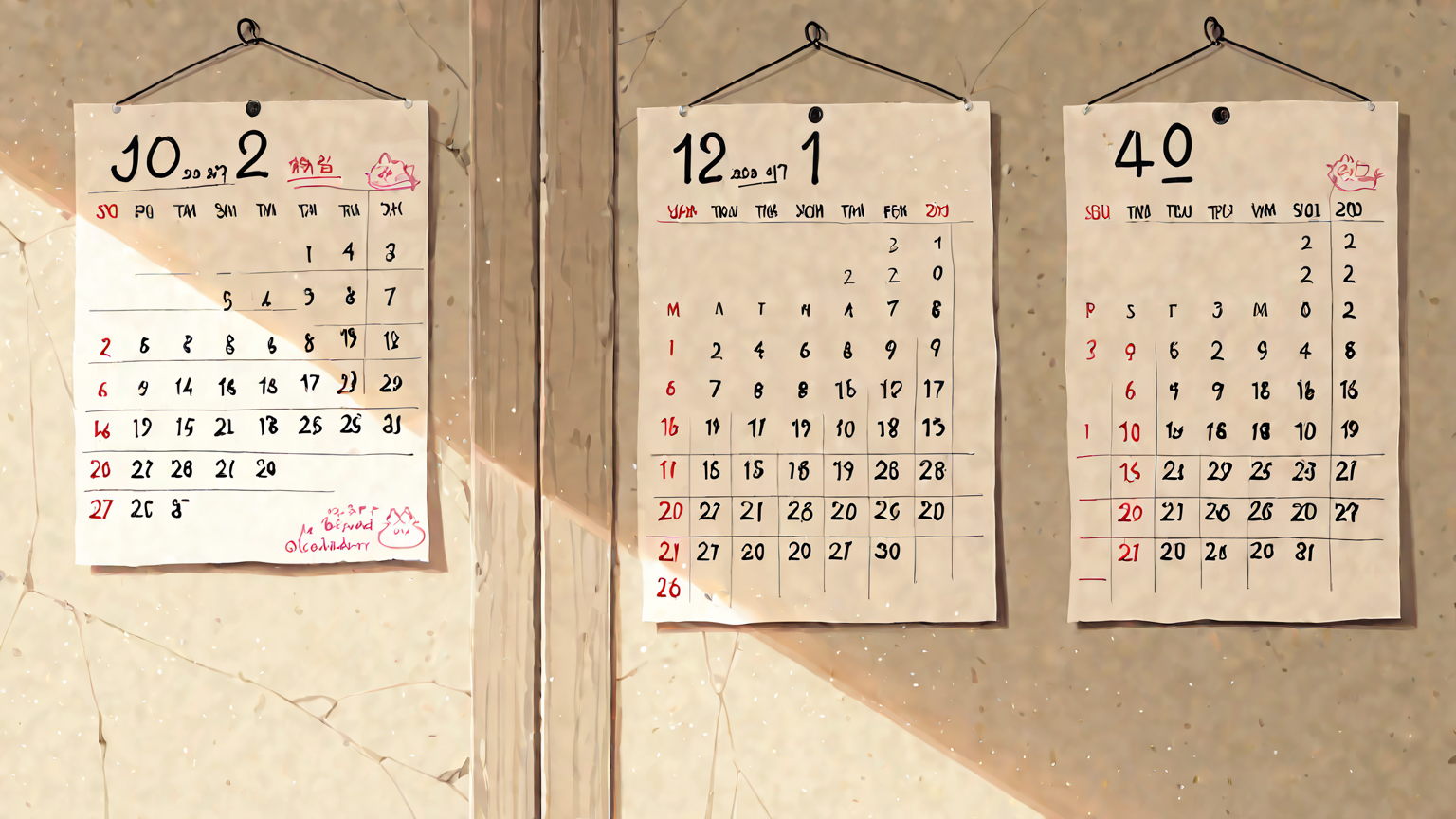 毎月の貯金進捗を確認するカレンダー