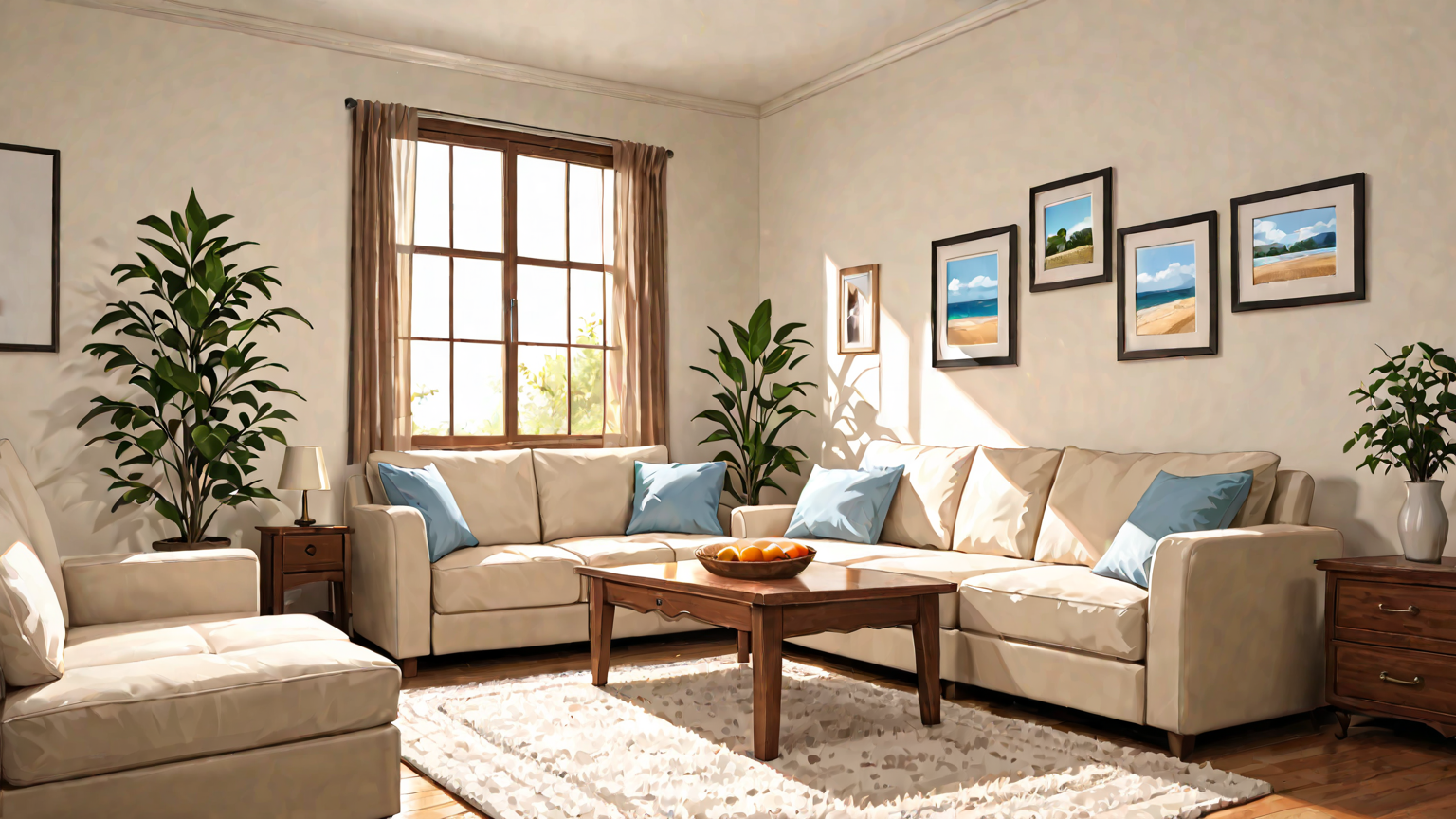 整理整頓されたリビングの様子