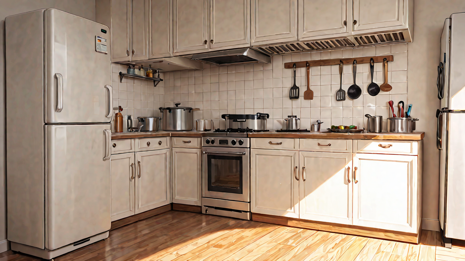 修理工具と冷蔵庫のイメージ