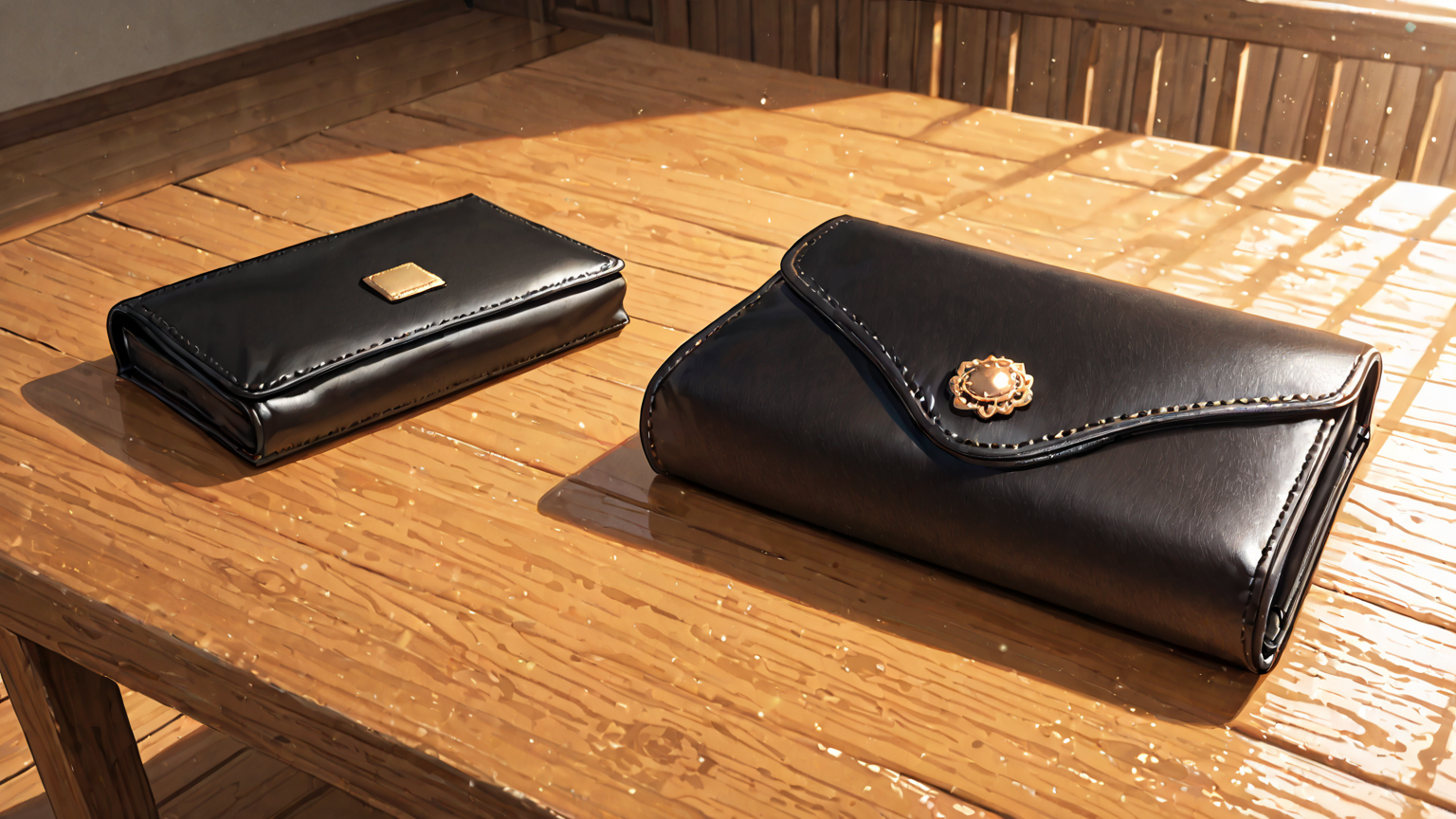 革財布のアップ写真