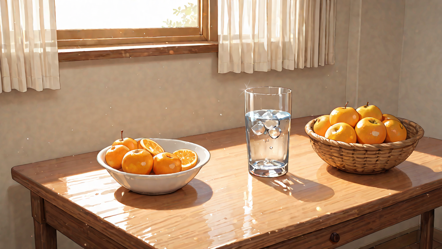 健康的な食事と睡眠のイメージ