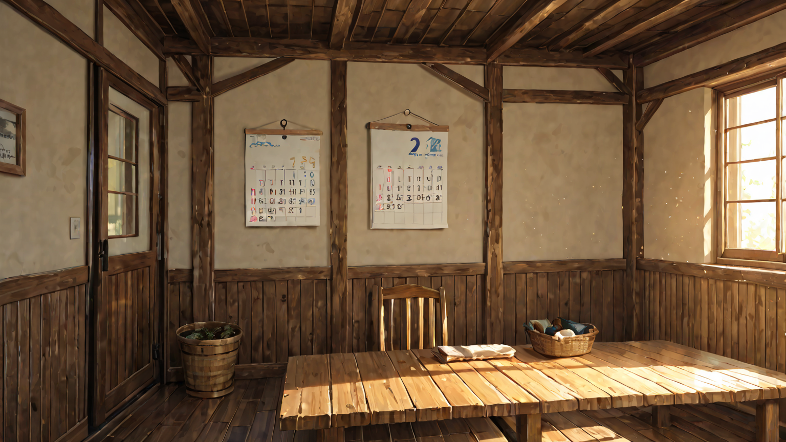 カレンダーと買い物リストのメモ