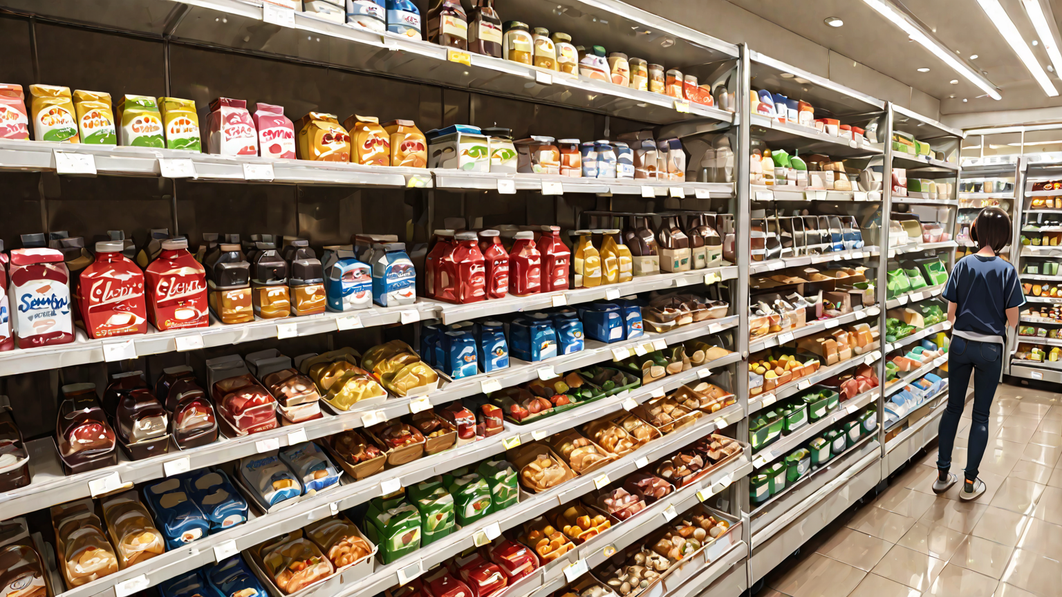 割引シールが貼られた日用品パッケージ