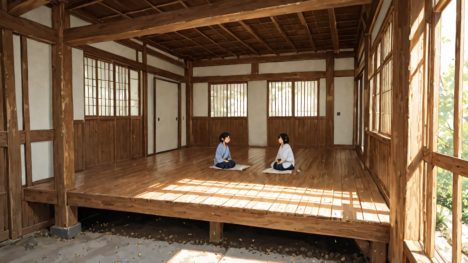 障子紙を伸ばすためのヘラの使い方