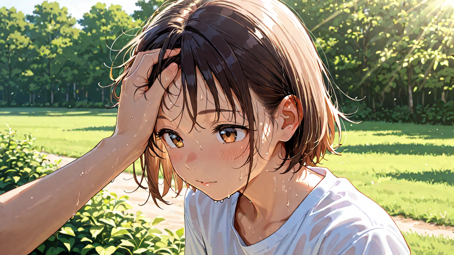 夏 汗 顔 止める 方法のイメージ画像