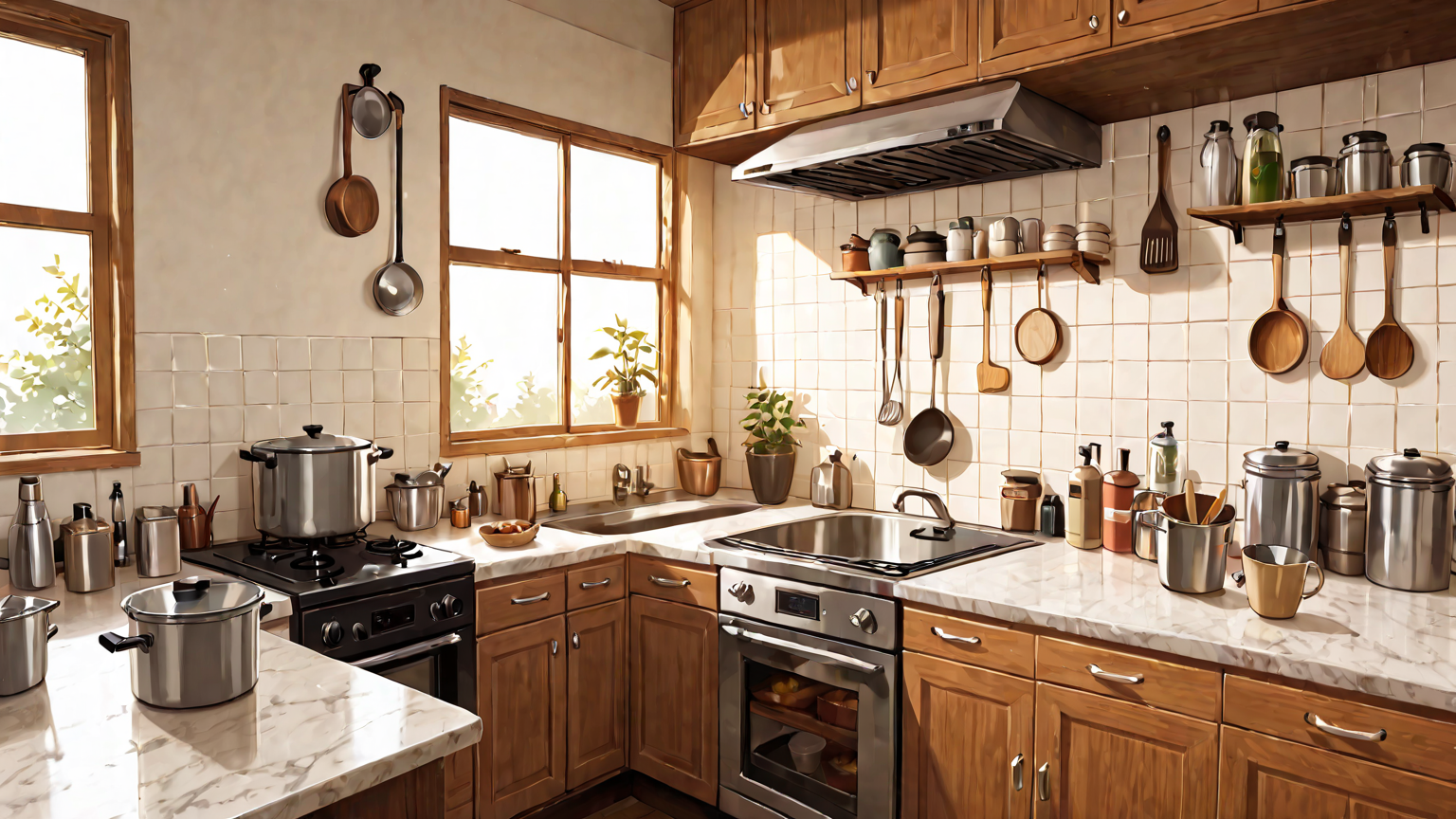 節約アイテムが並んだキッチンのイメージ