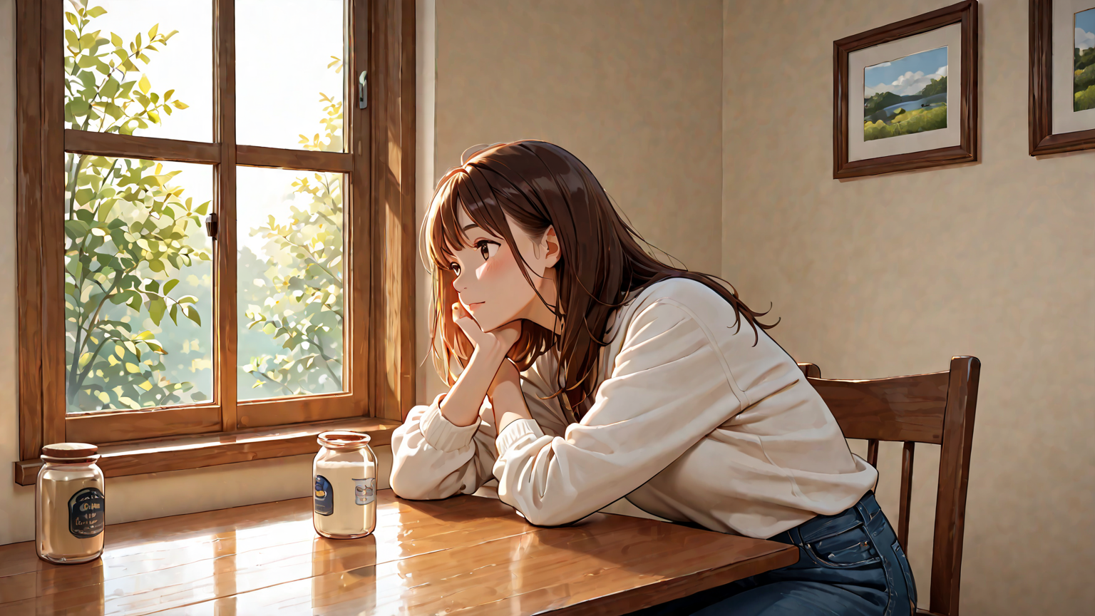 乾燥対策に保湿クリームを塗る女性のイラスト