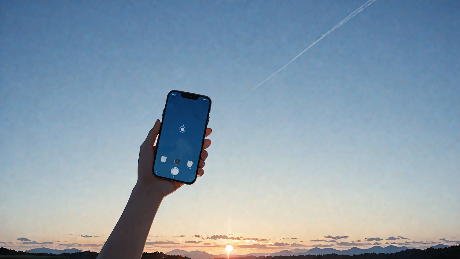 天気予報を確認するスマホ画面
