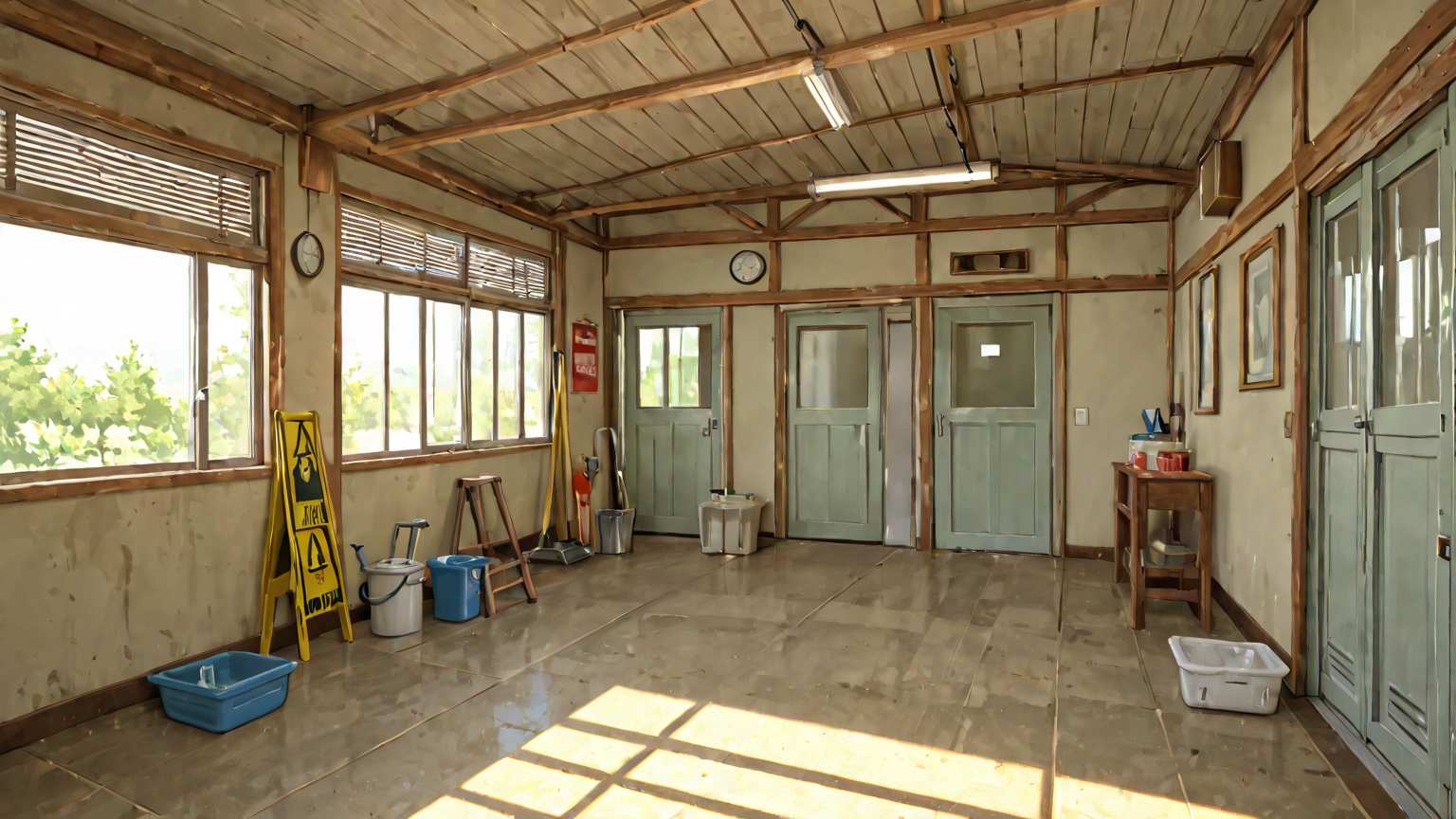 注意マークと掃除のポイント