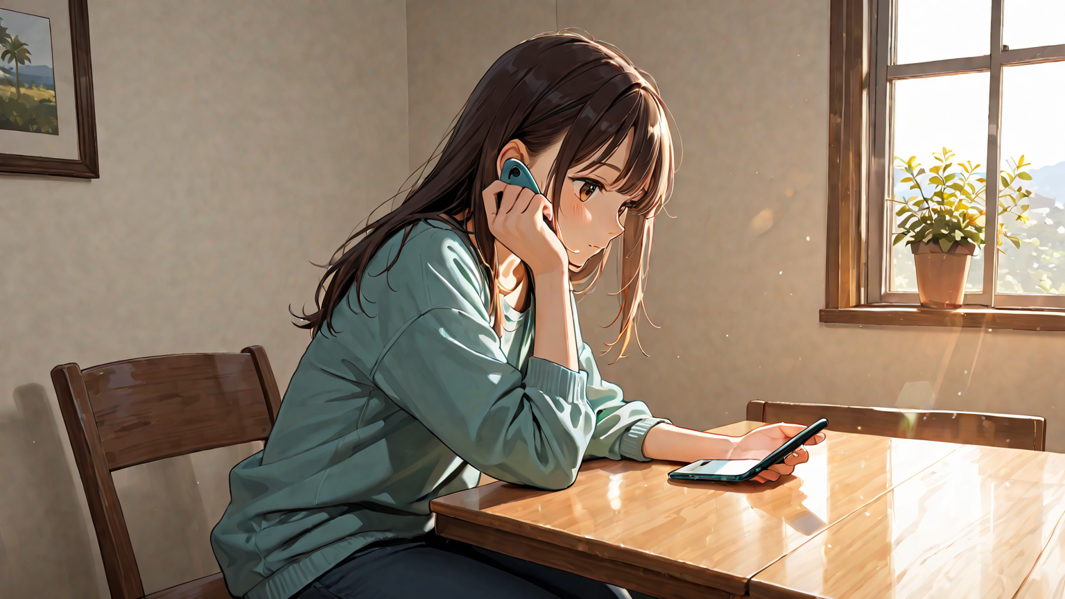 電話で相談しているイメージ