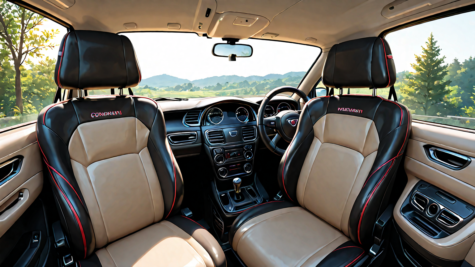 エアコンを効かせた快適な車内