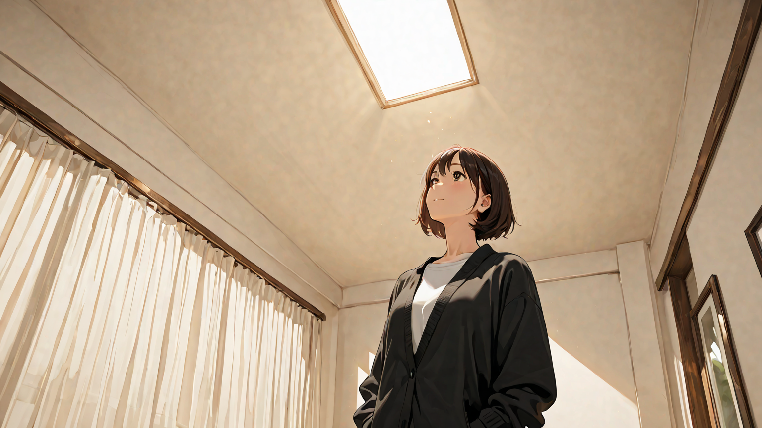 疑問を持つ女性のイラスト