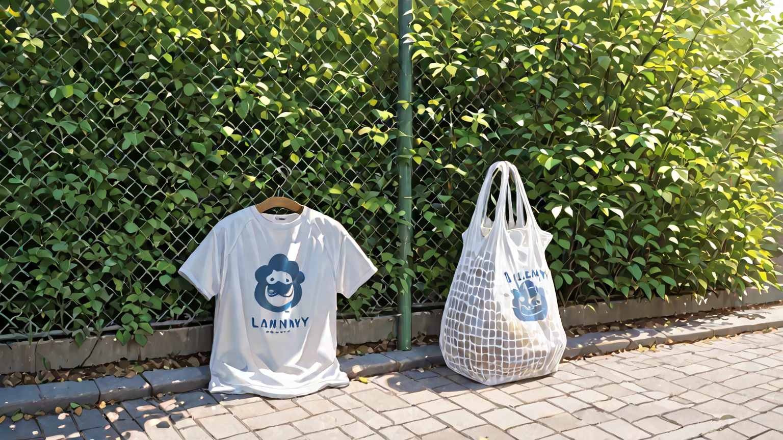 洗濯ネットに入ったTシャツの写真