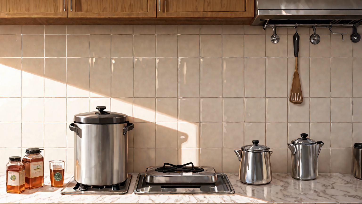 お茶保存用の密閉容器と真空パック機