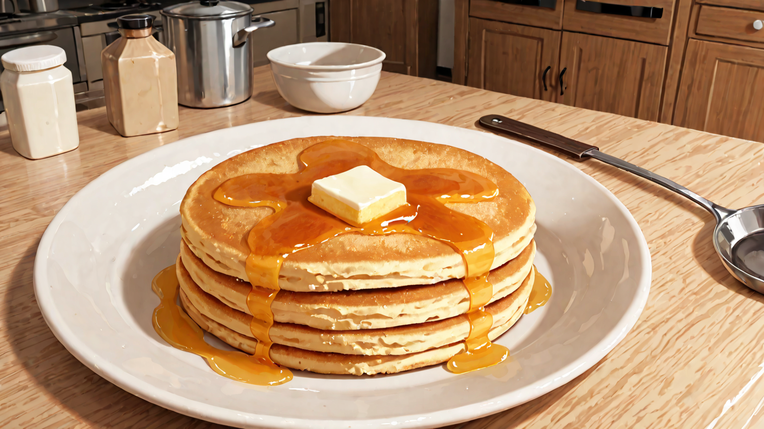 密閉容器に入ったホットケーキミックス