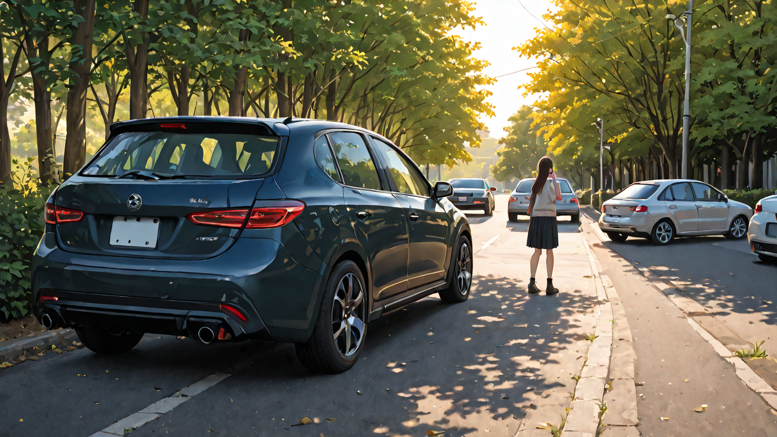 スマホで運転記録を確認する様子