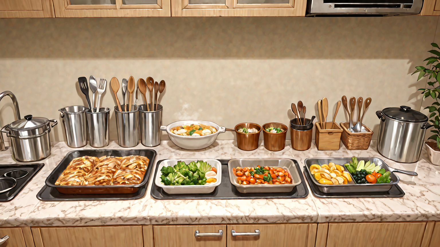 節約を工夫するキッチン