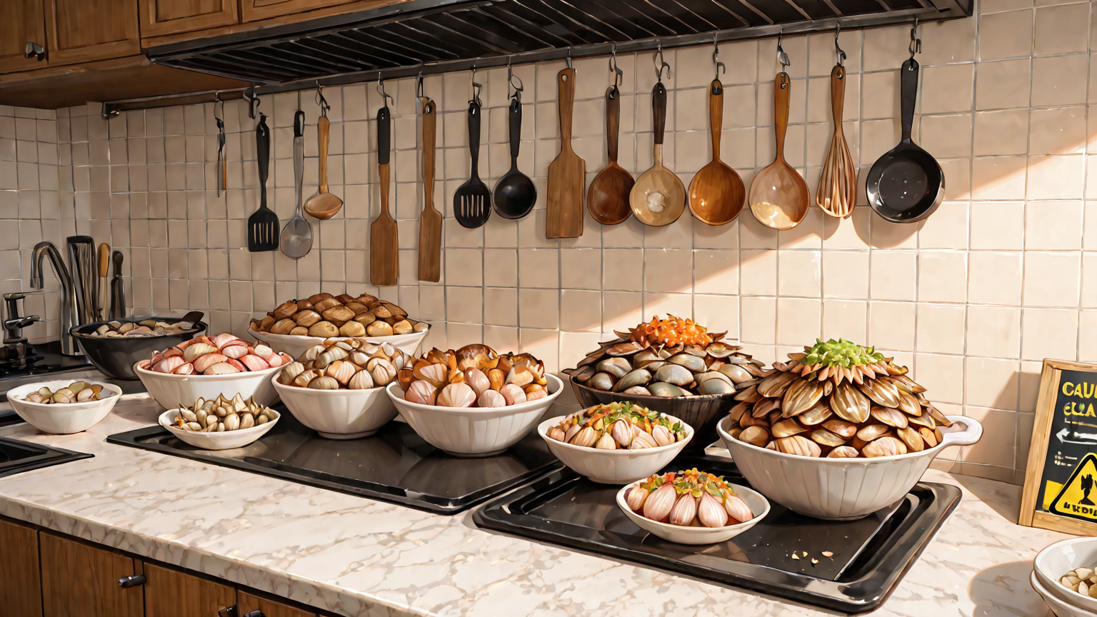 注意マークとしじみ