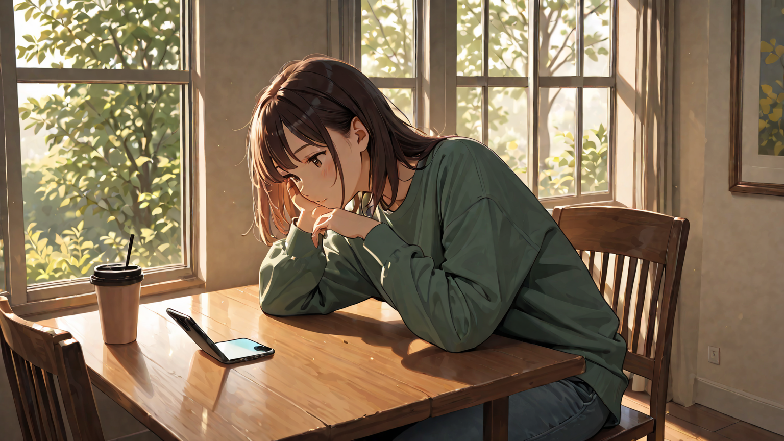 スマホの利用明細を確認する様子