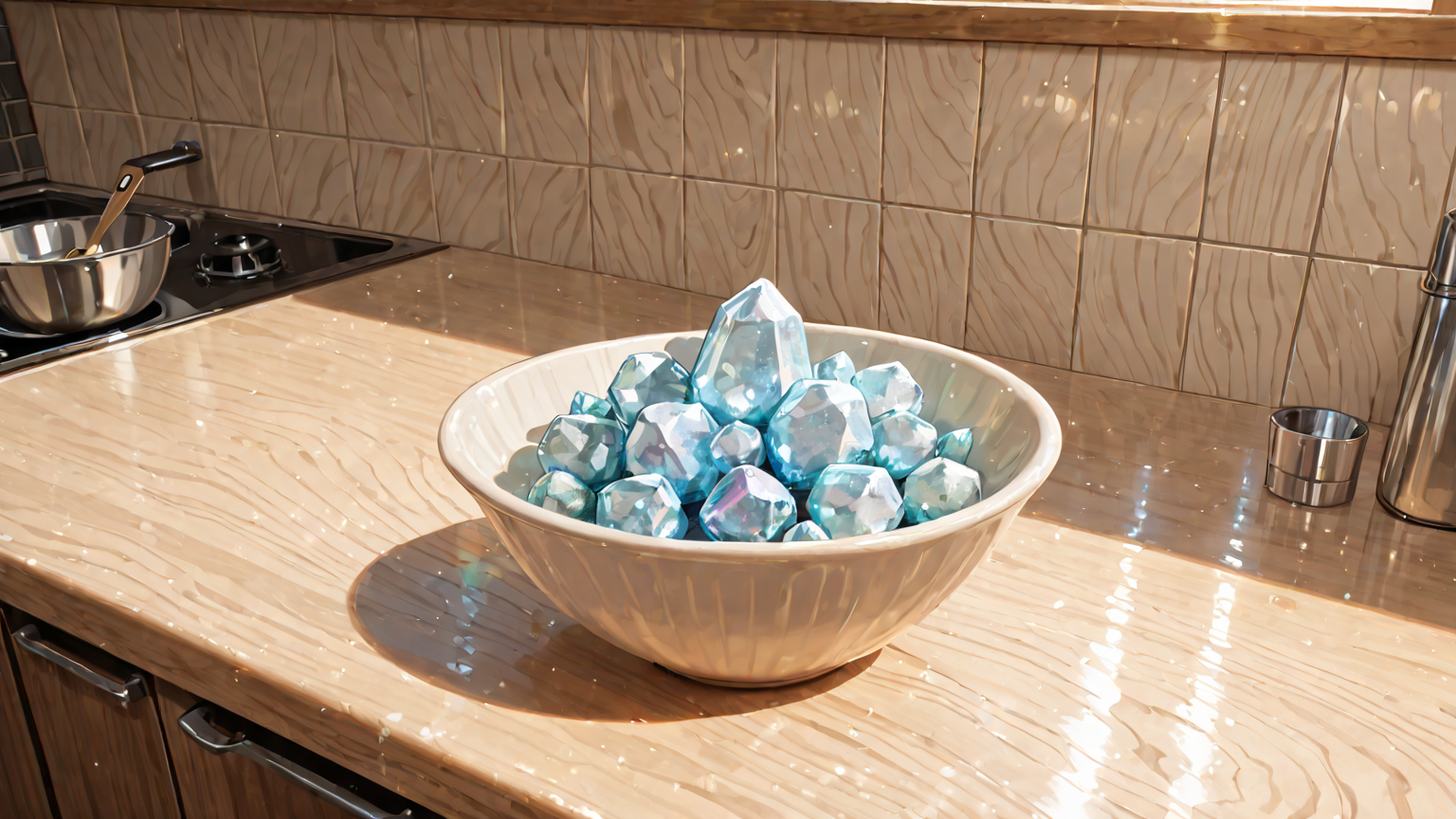 砂糖の結晶が固まっている様子