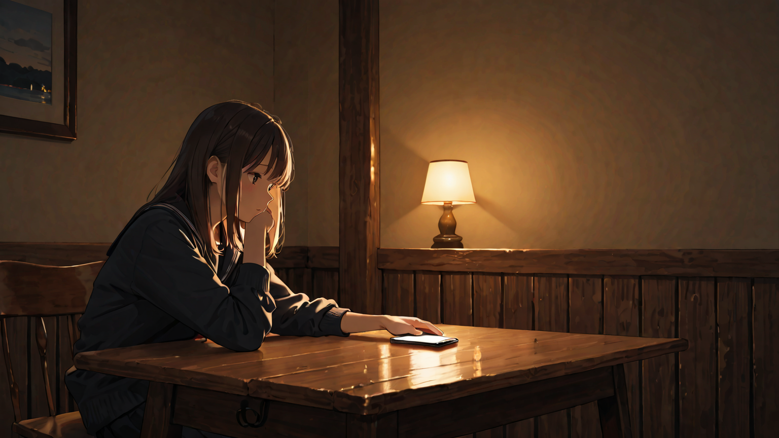 スマホを丁寧に扱う様子