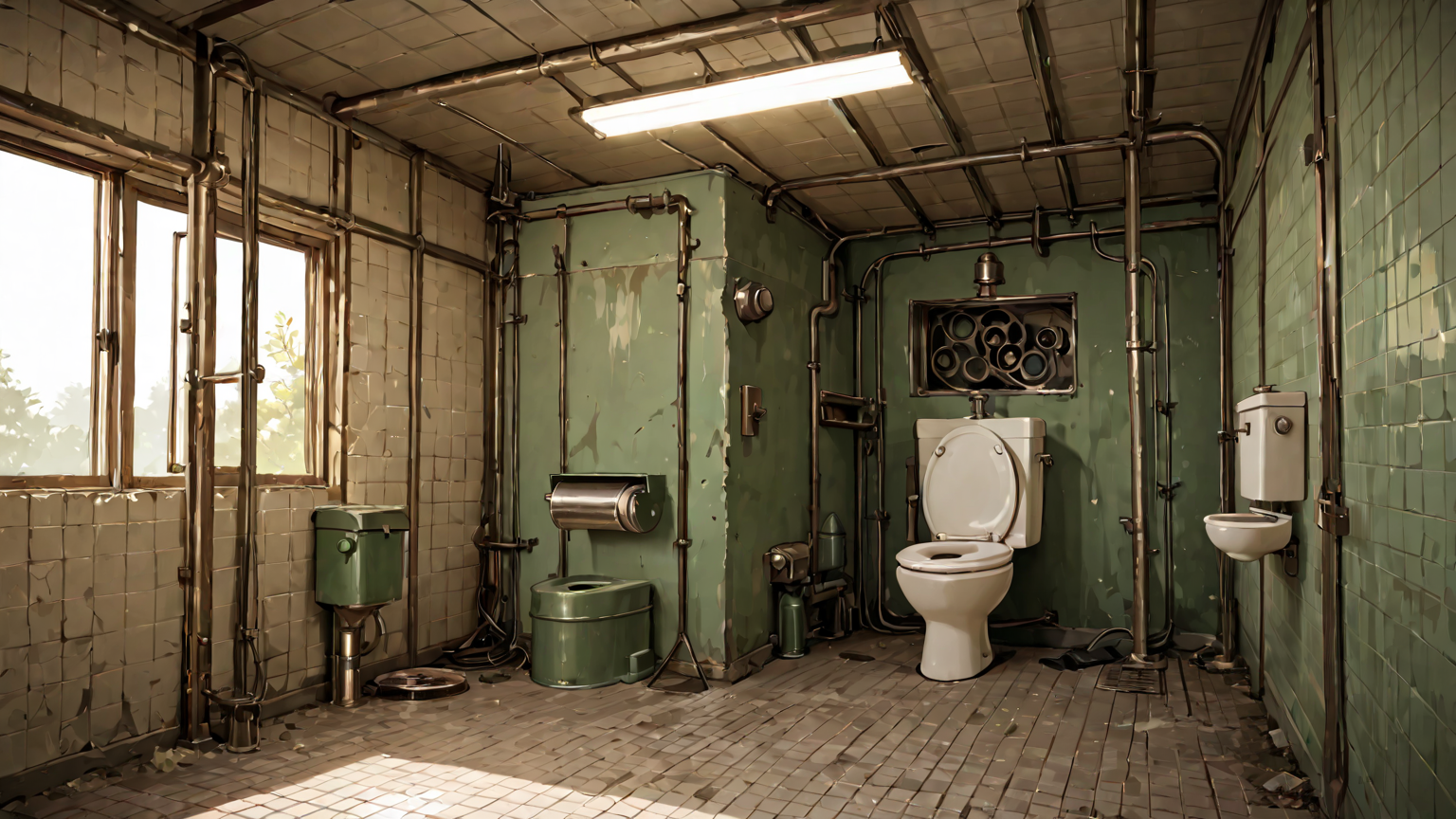 トイレタンクの内部構造イラスト