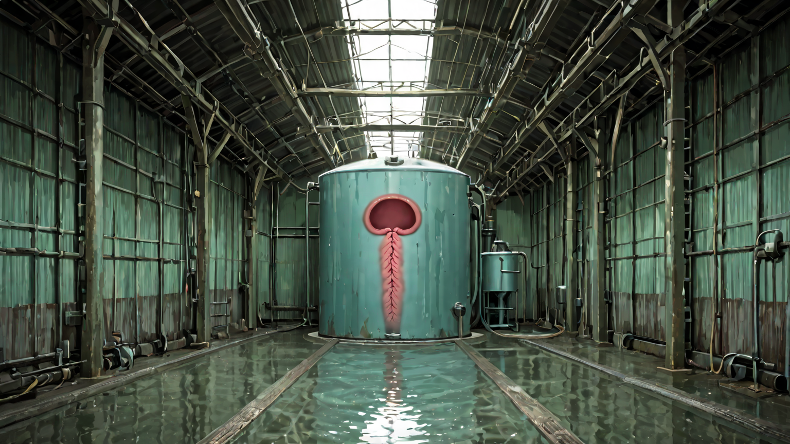 タンク内部の劣化部品の写真イメージ