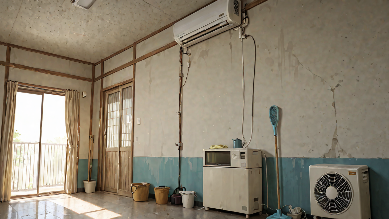 エアコンクリーニングの様子