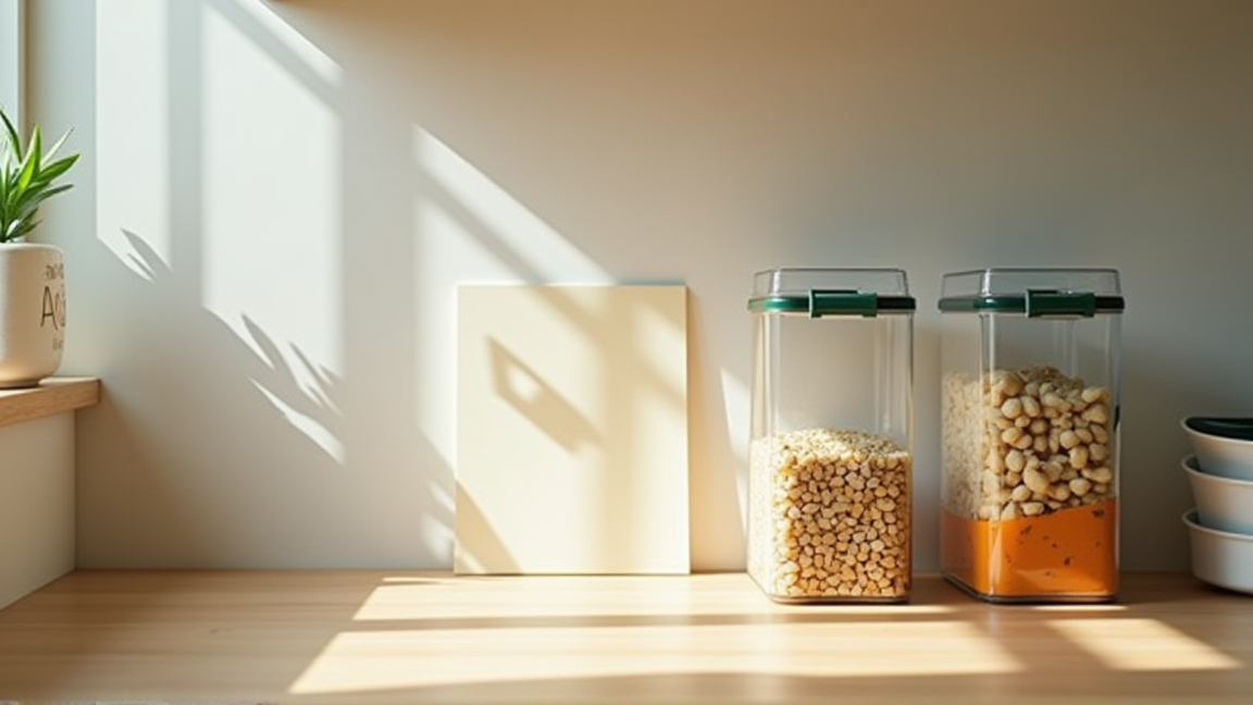 買い物リストと下味冷凍した食材の保存容器