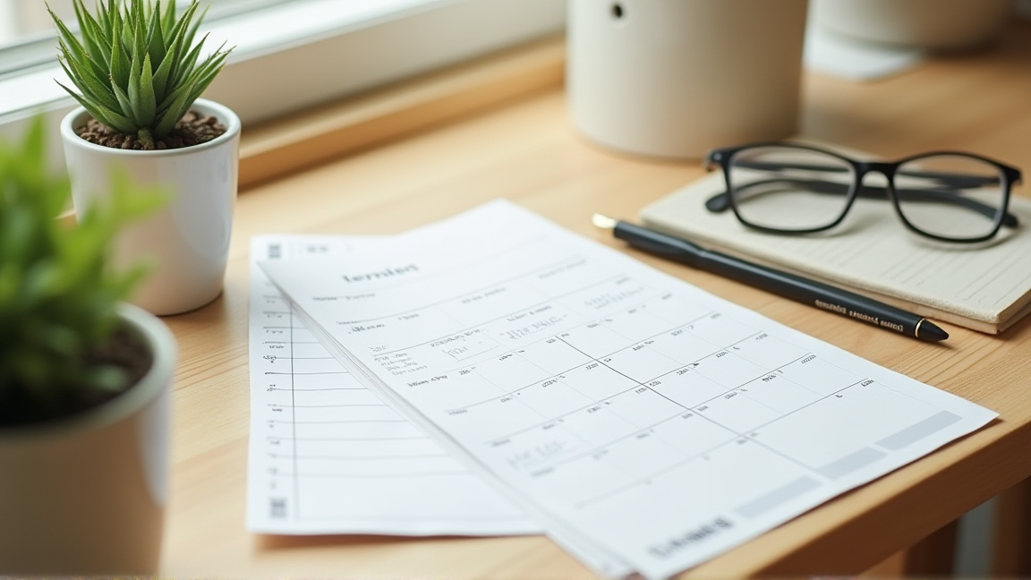 解約期限と更新日をカレンダーに書き込むイメージ