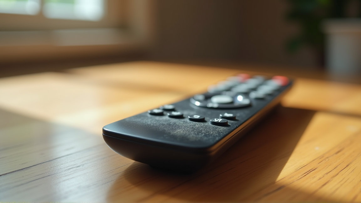 リモコン表面にホコリや汚れが付着している様子