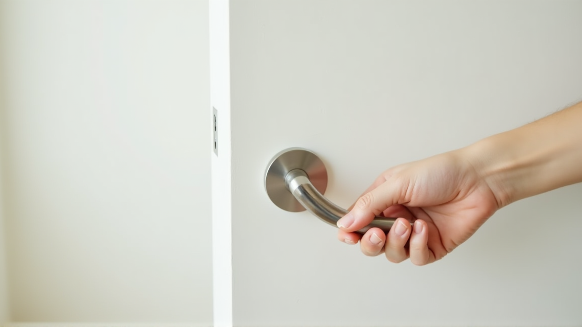 修理が完了してスムーズに動くドアノブ