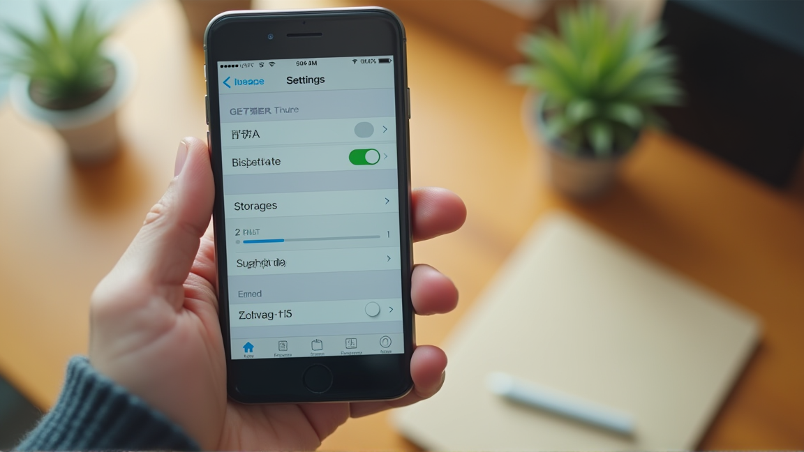 スマホのストレージ使用状況の設定画面