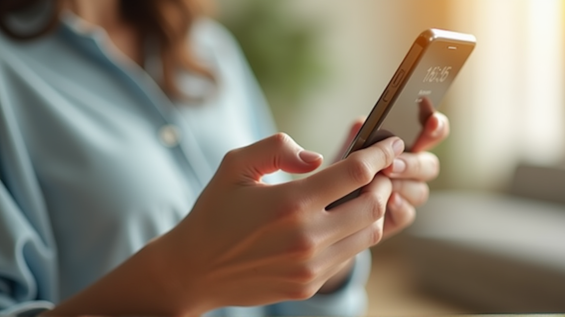 快適に操作されているスマホの画面