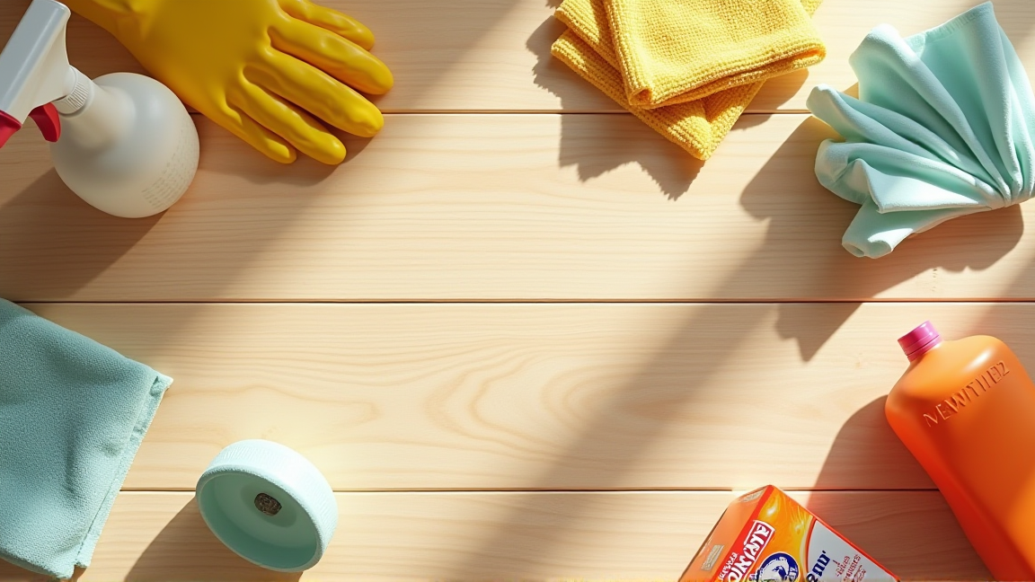 フローリング掃除に使う道具一式