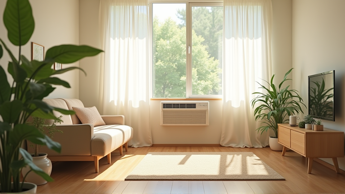 快適に過ごすリビングのエアコンのある空間