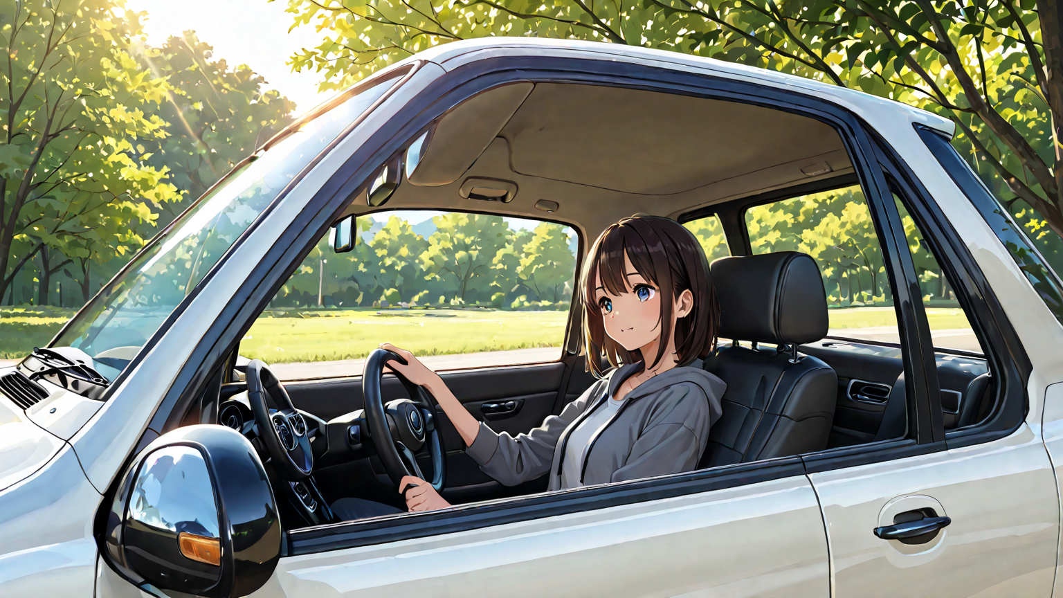 夏 ハンドル 熱い 対策のイメージ画像