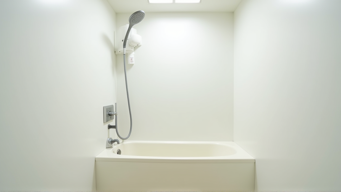 アパートの浴室全体を映した写真