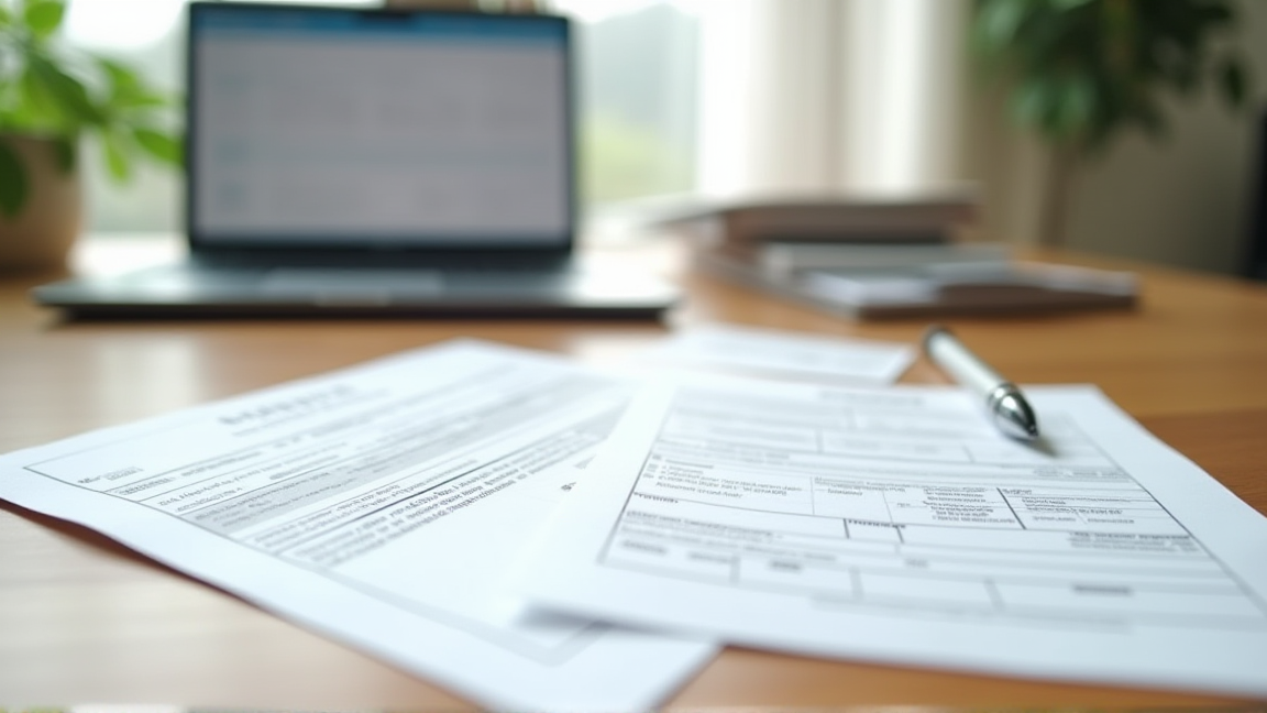 確定申告書類と住宅ローン控除の書類